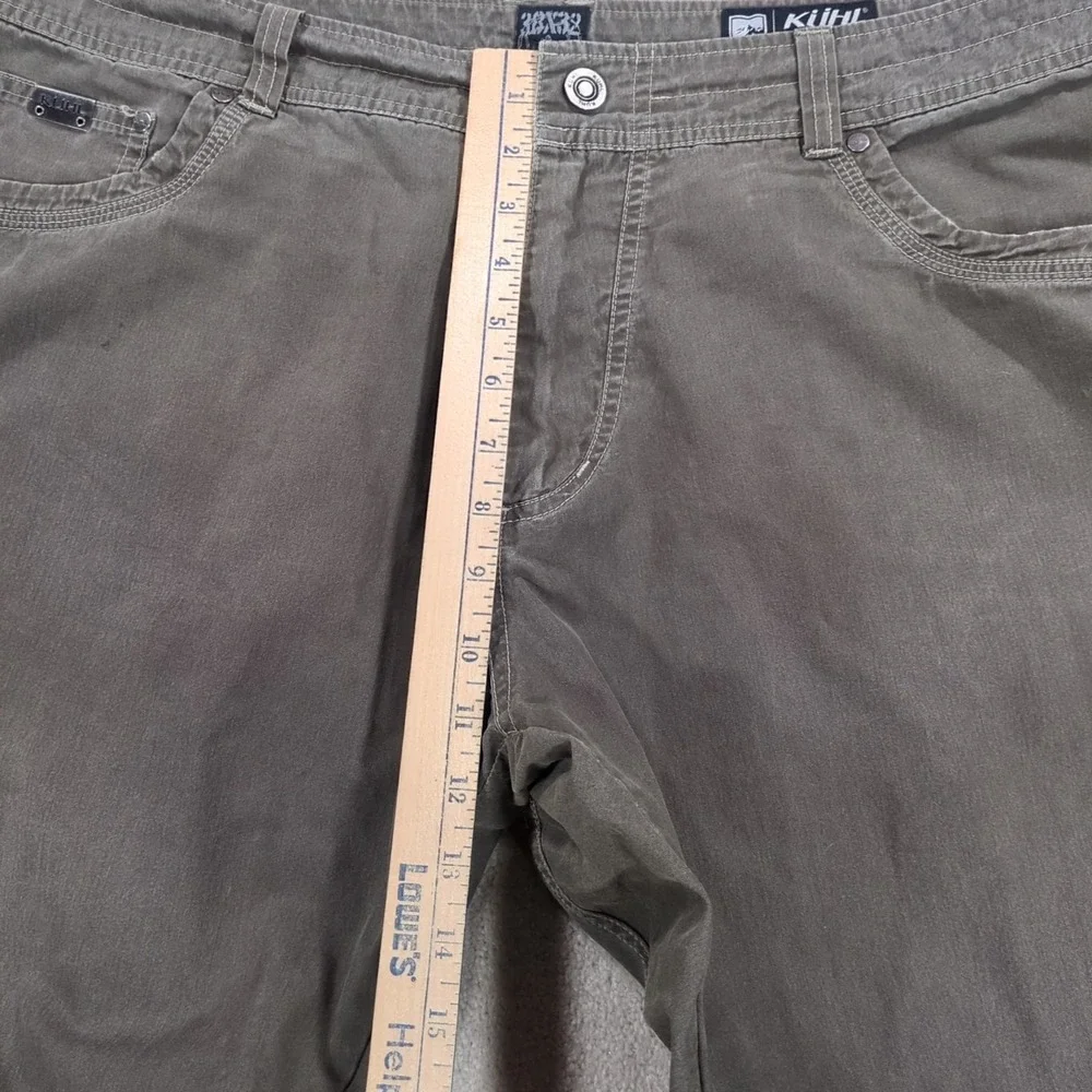 Kuhl Pants Revolvr Nylon Stretch Hiking Outdoor Greenish Gray Mens 38x32 (Short)